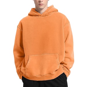 Custom Logo 8.5oz Midweight Pullover Hoodie Jersey Lined Hood Split Stitch Seams Blanks DDP Service Free Hoodies - Product Image 1