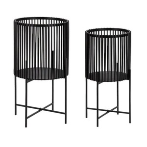 Jardinière de qualité supérieure avec support Pot de fleurs tendance pour la décoration de jardin et la décoration de fête Pots de jardinière en métal - Product Image 2
