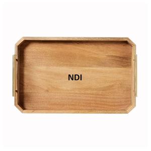 Bandeja de servicio de metal y vidrio con forma personalizada de la mejor calidad, producto de Venta caliente ecológico para servir dulces o alimentos - Product Image 2