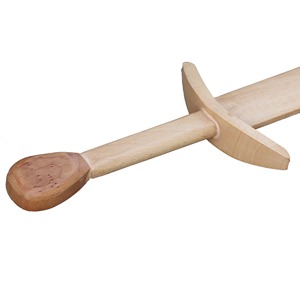 Spada di legno di faggio del XII secolo pratica Anime e spade di legno ispirate al gioco accessori Cosplay alla rinfusa | OEM armi Fantasy.