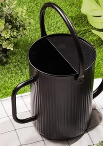 Regadera de Caña Negra para Plantas, Regadera Galvanizada Decorativa y Jarra para Accesorios de Jardín y Hogar - Product Image 5