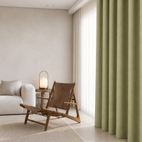 Rideaux occultants en chenille crème style français, modernes et minimalistes, à motifs patchwork, personnalisables, de luxe léger