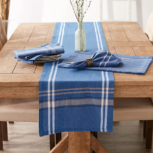 Orange Solid Color Checked Decorative Wedding Party Banquet 100% Organic Cotton GOTS Certificate Indian <b>Table</b> <b>Runners</b> Wholesale - Product Image 4