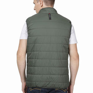 <b>Men's</b> Lightweight Quilted Puffer <b>Vest</b> Customizable Logo and Design Winter Warm Casual Outer Wear with COLLARLESS Style - Product Image 2