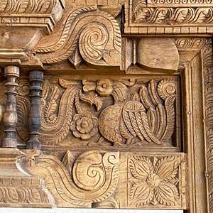 Panneau mural en bois sculpté de qualité supérieure, style héritage - Product Image 5