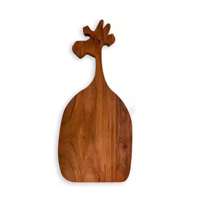 Bloque de cortar de madera de alta calidad con mango de hoja de diseñador Regalo de boda para utensilios de cocina Uso a un precio razonable - Product Image 4