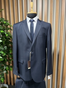 High Quality Custom Made Wholesale cheap <b>Viscose</b> And <b>Polyester</b> <b>Fabric</b> Men Elite Suit Wedding Groom's & Business Suit For Men - Product Image 3