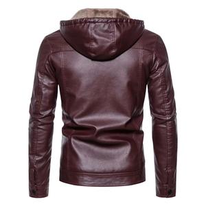 Qualité supérieure Hommes Personnalisé Toile Tissu Respirant Écologique Imperméable Moto Veste En Cuir Mouton Tricoté Hiver - Product Image 6