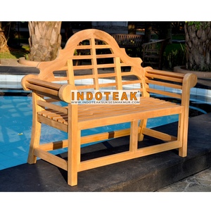 Banc de patio extérieur en teck massif Design traditionnel pour gymnase, centre commercial et parc Utilisation directe du fabricant Vente en gros - Product Image 3