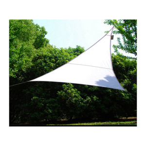 Telo de Sombra Tipo Vela con Anillas de Anclaje Mt 5x5x5 Tri. Bianco - Product Image 1