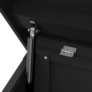 Boîte <span class=keywords><strong>de</strong></span> rangement <span class=keywords><strong>de</strong></span> <span class=keywords><strong>jardin</strong></span> <span class=keywords><strong>en</strong></span> <span class=keywords><strong>acier</strong></span> galvanisé, <span class=keywords><strong>coffre</strong></span> à outils <span class=keywords><strong>de</strong></span> <span class=keywords><strong>jardin</strong></span> personnalisé, noir, grande capacité, design industriel moderne, rangement extérieur pour patio - Product Image 3