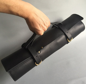 Sac à couteaux en cuir, design durable, couleur personnalisable, logo, haute qualité, rangement organisé, cuisine, voyage, étui de transport, outil de chef - Product Image 1