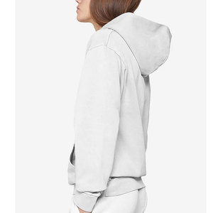 Sweat à capuche pour femmes 100% coton décontracté logo imprimé hommes OEM vierge polaire lourde logo imprimé sweats à capuche unis - Product Image 6