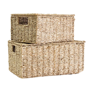 PRODUCTO VENTA CALIENTE Cesta de algas marinas tejida a mano duradera para soluciones de almacenamiento de larga duración con alta calidad - Product Image 1