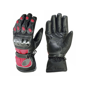 Guantes de moto personalizados con motor deportivo antideslizante y transpirable en material de cuero, guantes de moto de fibra de carbono - Product Image 4
