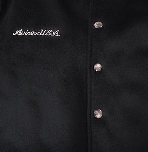 Chaqueta Universitaria Personalizada para Hombre, de Invierno, con Mangas de Cuero, Impermeable, Cortavientos, Roja - Product Image 3