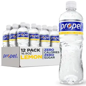 Propel Lemon Sports Water, 16.9oz Bottles, Zero Calorie, Electrolytes, Vitamins