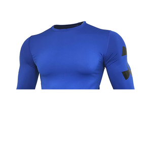 Camiseta de manga larga de compresión de secado rápido para hombre, ropa de fitness tejida, transpirable y duradera - Product Image 5