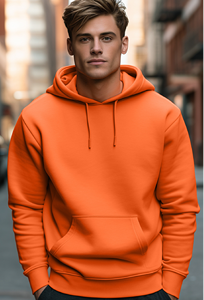 Sudadera con capucha Premium 400GSM para hombre, estampado de logotipo personalizado, ropa informal de calle alta ODM, bolsillo de canguro, capucha sólida, etiqueta de cuello personalizada - Product Image 2