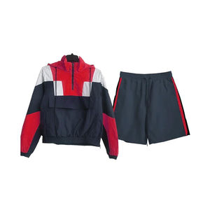 Nuevo Conjunto de Chándal Personalizado con Chaqueta Cortavientos de Piel de Oveja Impermeable y Pantalones con Diseño Impreso y Logotipo Personalizado - Product Image 1