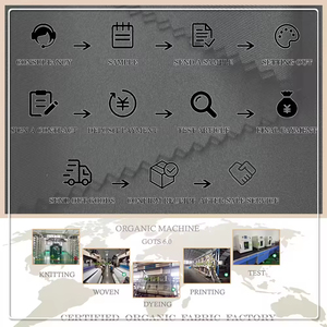 260 GSM 94% cotton 6% spandex nâu pha trộn vải gân và bàn chải kết cấu Jersey Stretch vật liệu cho phụ nữ Ăn mặc - Product Image 6