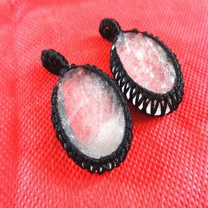 จี้คริสตัลควอตซ์เคลือบเงาลายทะเลทำด้วยมือหินกึ่งมีค่าพร้อมตาข่าย - Product Image 1