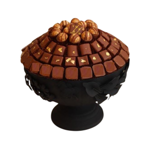 Bol à chocolat arabe en métal de luxe moderne Falcon International, fait à la main, bol à bonbons arabe, forme de plat, passe au lave-vaisselle, nouvelle arrivée - Product Image 2