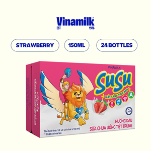 Vinamilk IQ จากโยเกิร์ตสำหรับเด็กรสสตรอเบอร์รี่ขวดเลี้ยงขนาด150มล. บรรจุ24กล่องต่อของเหลว - Product Image 5