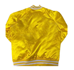 Chaqueta universitaria de satén de alta calidad personalizada para hombre, color transpirable, con mangas de satén a prueba de viento, talla grande, novedad - Product Image 2