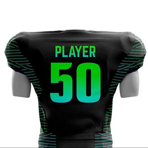 เสื้อแฟนฟุตบอลอเมริกันแบบสั่งทำพิเศษ พิมพ์ลายแบบซับลิเมชั่น ชื่อและหมายเลขด้านหน้าและด้านหลัง ชุดแข่งขันกีฬาแบบสั่งทำ เสื้อฟุตบอลแบบสั่งทำ - Product Image 6