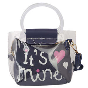 กระเป๋าสะพายไหล่เด็กผู้หญิง 001-สีกรมท่า - Product Image 2