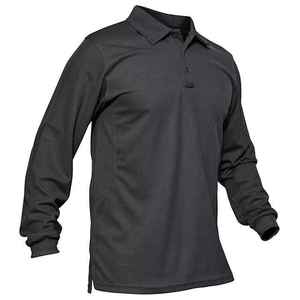 เสื้อโปโลสไตล์เบสบอลลายทางระบายอากาศได้ดีเสื้อโปโลผ้าฝ้าย2025สำหรับผู้ชายปรับแต่งโลโก้ของคุณเอง - Product Image 1