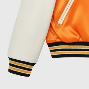 Chaqueta Universitaria Clásica Personalizada de Satén Sólido con Bordado y Revestimiento, 100% Poliéster, Invierno, Hombre, Alta Calidad - Product Image 3