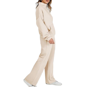 Conjunto de 2 piezas de algodón de manga corta hecho a medida para mujer, camiseta y pantalones cortos de gran tamaño con cuello redondo transpirable para verano - Product Image 3