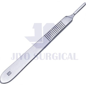 Mango de bisturí quirúrgico de acero inoxidable de alta calidad, soporte de cuchilla para instrumento Dental No 3, graduación con escala para dentista - Product Image 5