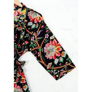 Bata Kimono de algodón para mujer, vestido Maxi indio hecho a mano para fiesta de la vida diaria o ropa de dormir, vestido largo Sexy - Product Image 5