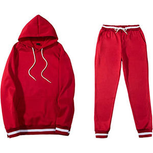 Ensemble de survêtement pour homme de style urbain contemporain, en molleton de coton 500 GSM, coupe ample, sweat-shirt et pantalon décontractés, OEM, étiquette privée - Product Image 4