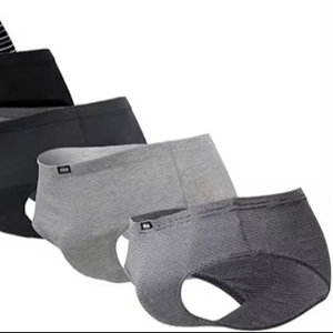 Calzoncillos Boxer para Hombre, Cintura Ancha, Ropa Interior Deportiva, Sexy, Transparente, de Algodón/Fibra de Bambú, Secado Rápido, Antibacteriano - Product Image 1