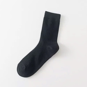 ODM High Quality Anti-Bacterial Ribbed Crew <b>Socks</b> Solid <b>Color</b> Cotton Casual Business Daily Wear for <b>Men</b> Women Vietnam Factory - Product Image 4