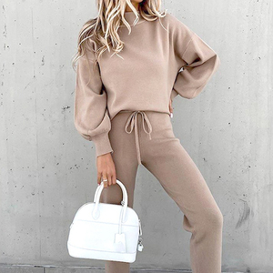 Logo de transfert de chaleur pour dames High Street Wear survêtements joggeurs costumes ensemble survêtements femmes 2 pièces ensemble - Product Image 2