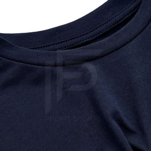 T-shirts courts à manches courtes pour femmes, vente en gros OEM, prix bas, sur mesure, respirants, séchage rapide, en toile unie teinte, 100 % coton - Product Image 3