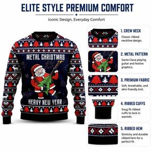 <span class=keywords><strong>Pull</strong></span> <span class=keywords><strong>de</strong></span> Noël pour <span class=keywords><strong>homme</strong></span> FNJIA, <span class=keywords><strong>pull</strong></span> en tricot <span class=keywords><strong>de</strong></span> Noël, motif rock Santa Guitar Jacquard, <span class=keywords><strong>pull</strong></span> à manches longues, <span class=keywords><strong>taille</strong></span> plus, <span class=keywords><strong>pull</strong></span> <span class=keywords><strong>de</strong></span> Noël moche - Product Image 3