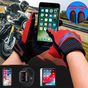 Breathable 3D Sport Full Finger Protection Gloves for <b>Men</b> Touchscreen Motorcycle Racing Gloves Made of Leather for Cycling Glove - Product Image 2