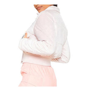 Veste bouffante en velours personnalisé de haute qualité pour femmes Nouveau design recadrée en velours coupe-vent avec col montant - Product Image 5