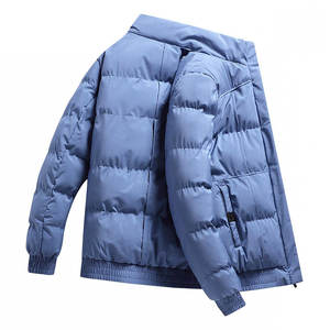 Chaqueta de Invierno Acolchada para Hombre, Fabricada a Medida, con Cuello Alto y Logotipo Frontal, en Tela de Lona, de la Mejor Calidad, Venta al Por Mayor OEM - Product Image 6