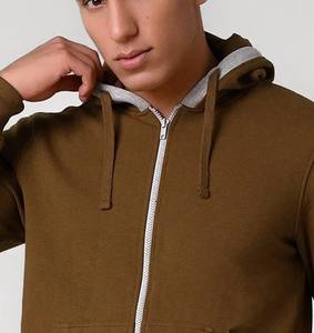 Sudadera con capucha para hombre de la mejor calidad de doble capa de alta calidad con precio razonable Producto superior Cremallera completa Manga larga con dos bolsillos - Product Image 5
