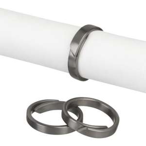 Pulsera negra sencilla, venta al por mayor, servilleteros para hostelería, vajilla, servilleta decorativa, servilletero, anillos de tejido con logotipo - Product Image 3