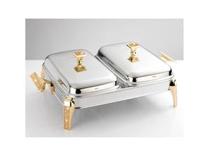 บริการบุฟเฟ่ต์ระดับพรีเมียมสำหรับจัดเลี้ยงอาหารและร้านอาหารจานสแตนเลสอาหรับแบบดั้งเดิม - Product Image 3