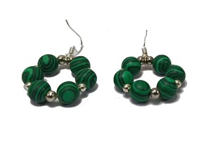 High Hit Malachite Boucles D'oreilles Perles À Facettes Guérison Pierres Précieuses Cristal De Mode Bijoux Boucles D'oreilles Ensemble Bijoux pour Femmes Grossiste - Product Image 4