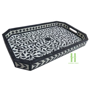 Plateau décoratif MOP de haute qualité Assiettes à vaisselle personnalisées avec une variété de modèles et de tailles Bon prix du Vietnam - Product Image 3